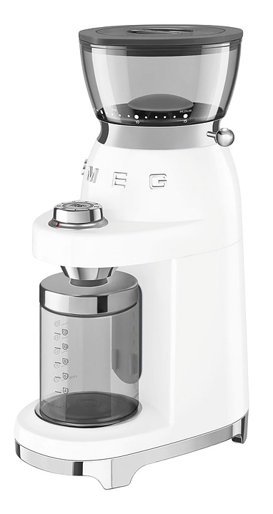 Кофемолка SMEG CGF03WHEU 150 Вт белый, глянцевый