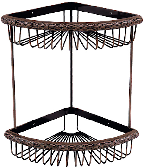 Полка угловая двойная LEMARK Jasmine LM6682ORB бронза