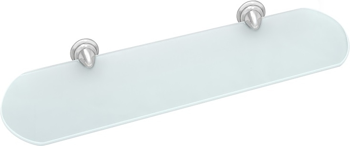 Полка Puff Solinne 15181 Classic (силумин / стекло матовое) хром / сатин