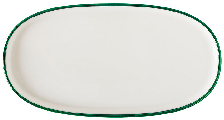Блюдо для подачи Bonna Линеа Зеленый Хюгге 77541 210х100 мм