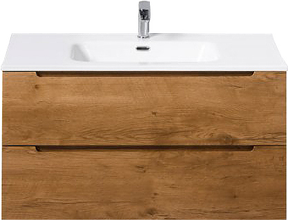 Тумба с раковиной BelBagno ETNA-900-2C-SO-RN-P + LOV-900-LVB дерево