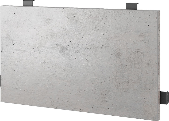 Нижний боковой подвесной экран КОБОР EN2-80 black/chicago (ЛДСП)