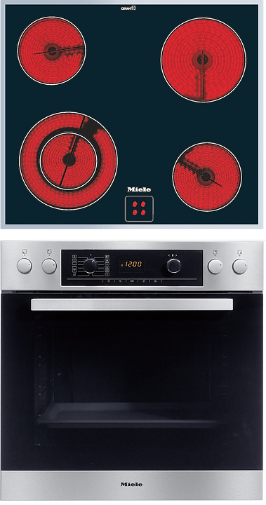 Встраиваемый зависимый комплект Miele H 5241 E + KM 6012