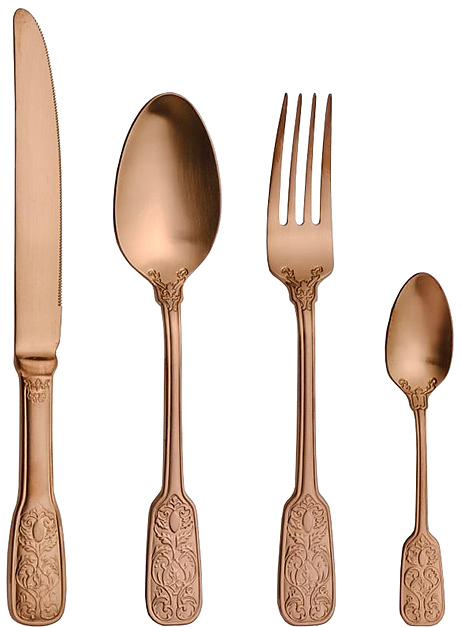 Набор столовых приборов Comas Versailles 8807 Satin Copper 16 шт.