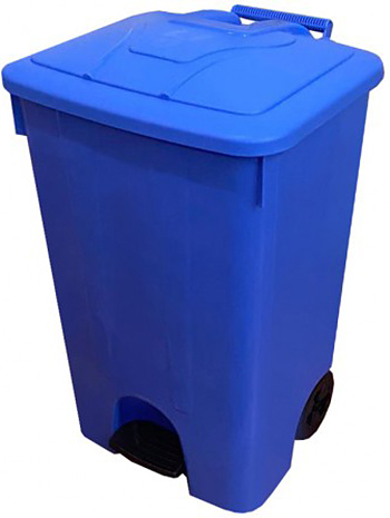 Контейнер для мусора TELKAR 50062 85 л синий