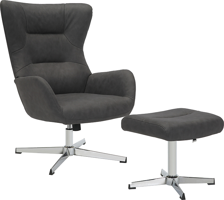 Кресло-реклайнер Everprof Apple (ткань) темно-серое