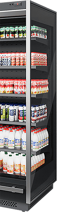 Боковина для горки холодильной Brandford Tesey Ultra Slim 2080 металлическая со стеклопакетом правая