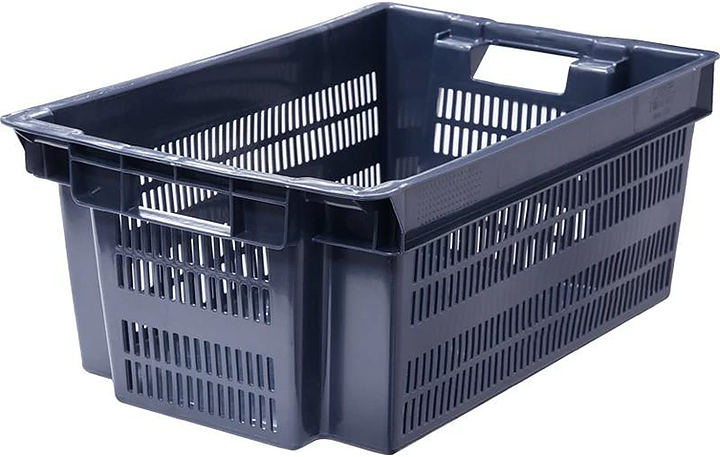 Ящик для овощей и фруктов ТАРА.РУ 125-1 ВС 600х400х250 мм серый