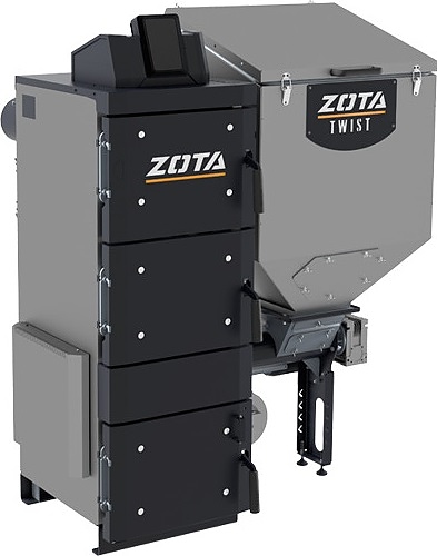 Котел отопительный твердотопливный Zota Twist Plus 25