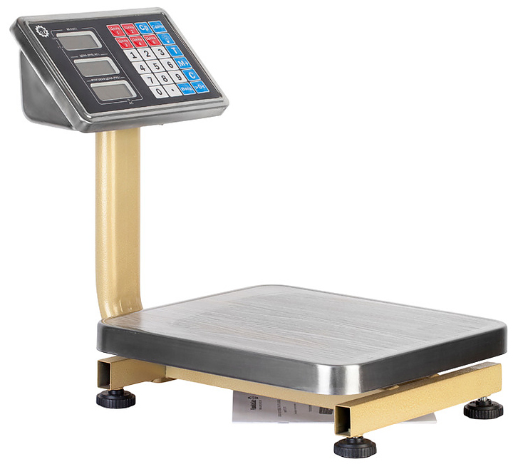 Торговые весы Foodatlas ВТН-60 60кг/10гр напольные, нержавеющая сталь