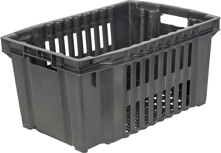 Ящик для овощей и фруктов ТАРА.РУ 105 540х360х260 мм черный
