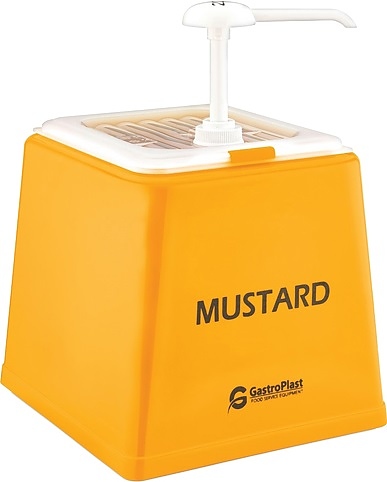 Диспенсер для соуса Gastroplast GDH-01 2,5 л с дозатором 25 мл (полипропилен) желтый