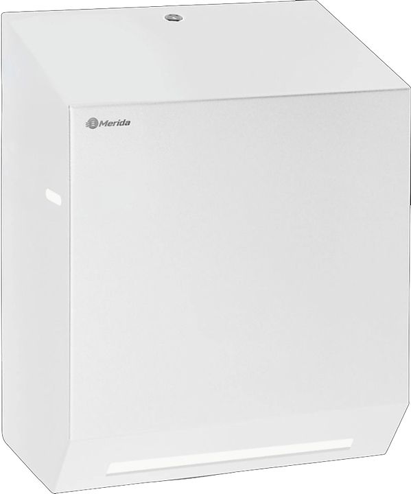 Диспенсер бумажных полотенец в рулонах автоматик Merida STELLA R MAXI WHITE CSB302.R (нерж. сталь) белый