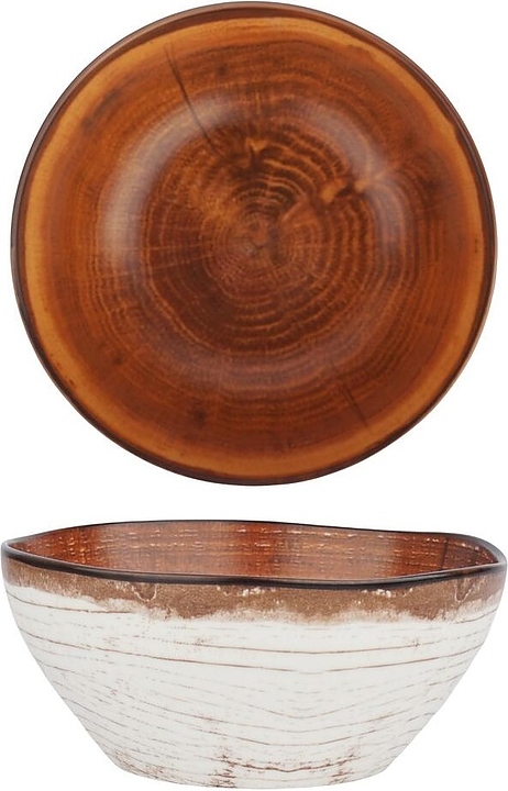 Салатник P.L. Proff Cuisine WM 24412 Wood Fusion 380 мл d=12,5 см h=5,4 см (фарфор)