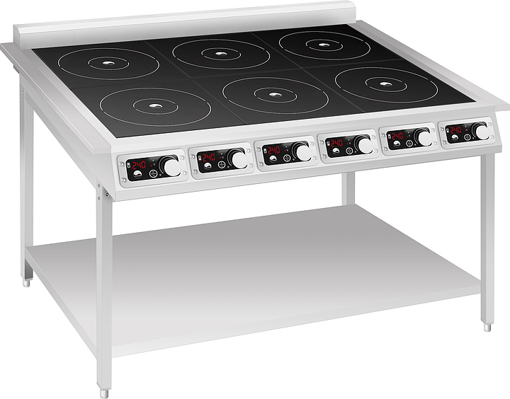 Плита индукционная INDOKOR IN3500-6PRO линия 900 на подставке