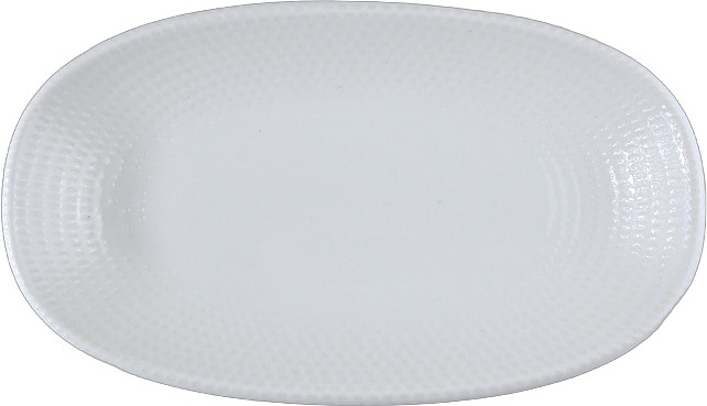 Блюдо сервировочное Bonna White Pure Dot S-PRDGRM24OKY 24х14 см (фарфор) овальное белое
