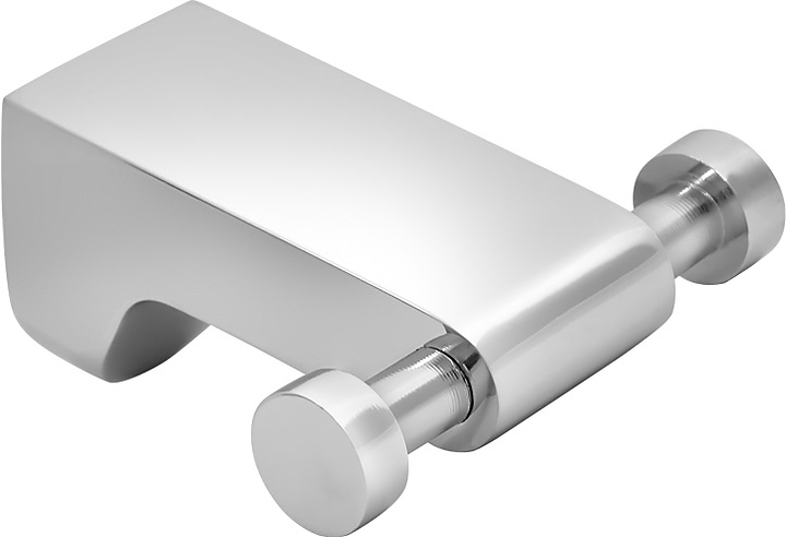 Крючок Puff Solinne B-82701-2 Mirror двойной (силумин) хром