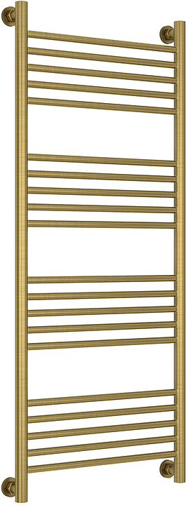 Полотенцесушитель водяной Сунержа Богема+ 120x50 см с прямой перемычкой, состаренная латунь