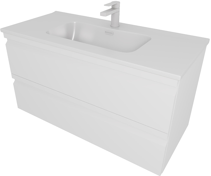 Тумба под раковину Aquatek Вега AQ77100-MW 100 см, белая