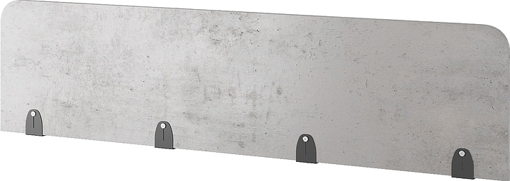 Верхний экран-перегородка КОБОР EV-80 black/chicago (ЛДСП)