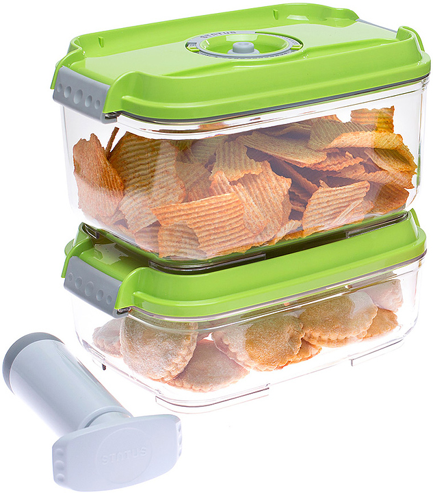 Набор вакуумных контейнеров Status VAC-REC-Duet зеленый