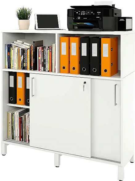 Локер ZAMM 2 полки с надстройкой МК 414 120х41,4х120,7 см белый