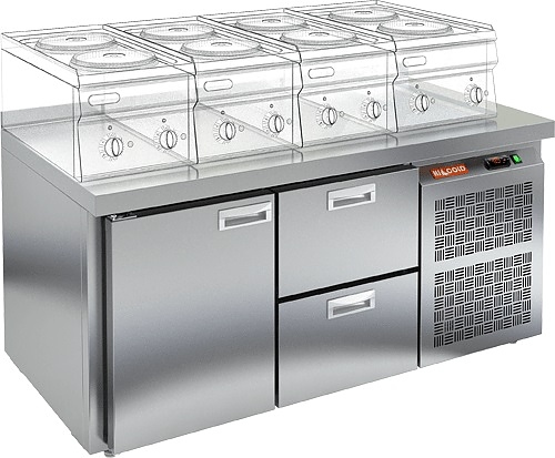 Стол холодильный HICOLD GN 12 BR2 TN LT