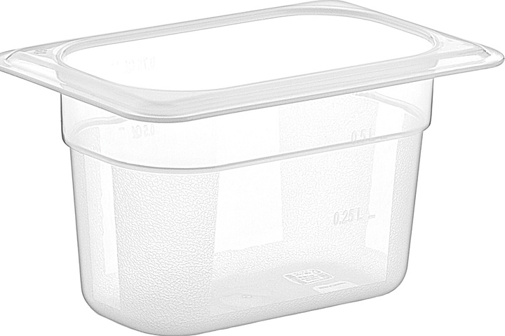 Гастроемкость Gastroplast GNPP-19100 GN 1/9-100 (176х108х100) 0,75 л полипропилен прозрачная