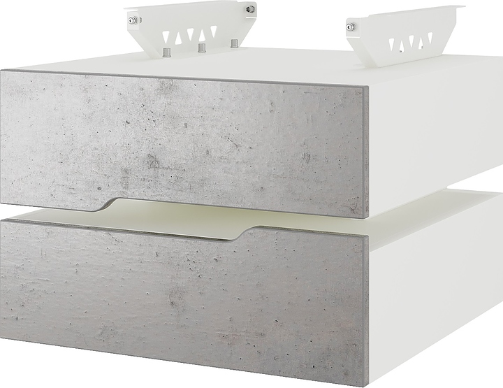 Тумба подвесная КОБОР T-2 white/chicago