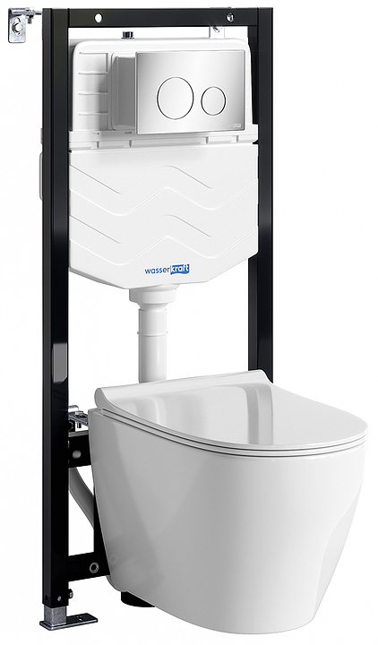 Система инсталляции с унитазом Wasserkraft Aller 10TLT.010.ME.CH02.H002 хром