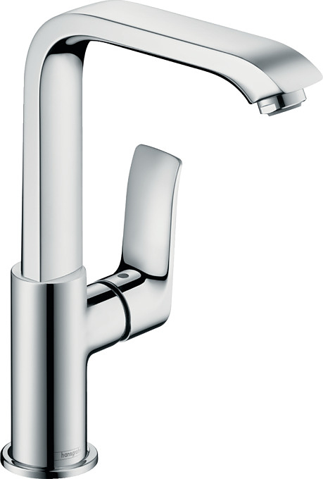 Смеситель для раковины Hansgrohe Metris 31187000 со сливным клапаном Push-Open