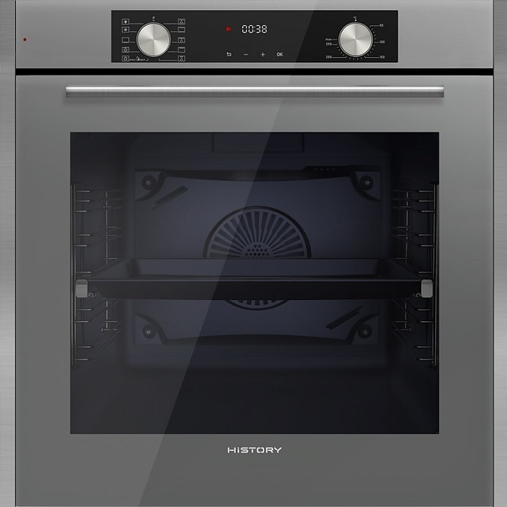 Духовой шкаф HiSTORY OEP8510P.FGR дымчатый / стекло