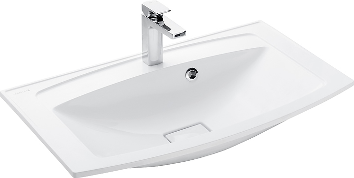 Раковина AQUATON Милан М 80 1A70643KML010 80х46 см, литьевой мрамор