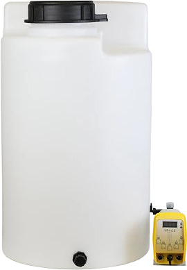 Комплекс дозирования SpaceAqua Dose 500-IMP, емкость 100 л, от счетчика EW/RI