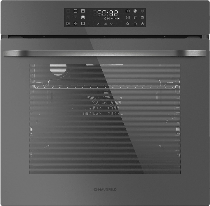 Духовой шкаф Maunfeld EOEH7614DGR темно-серый / стекло