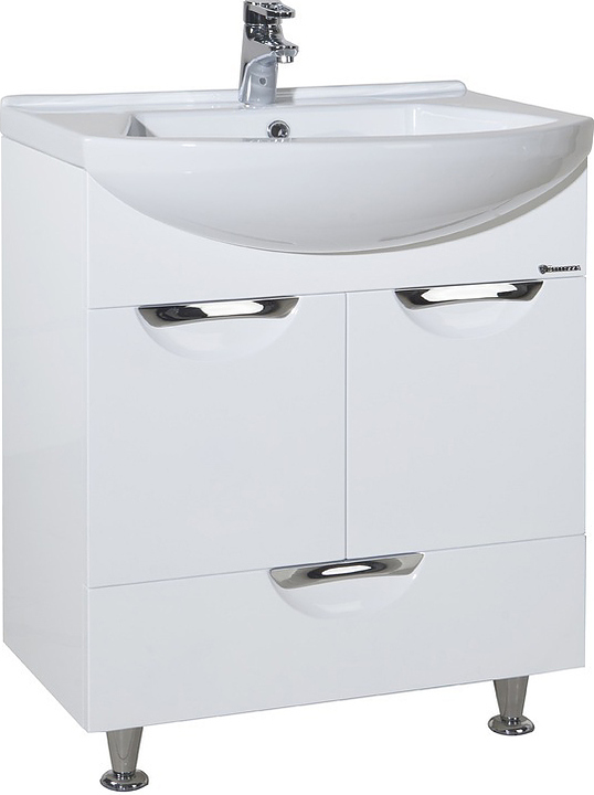 Тумба под раковину Bellezza Альфа 55 с ящиком, белая