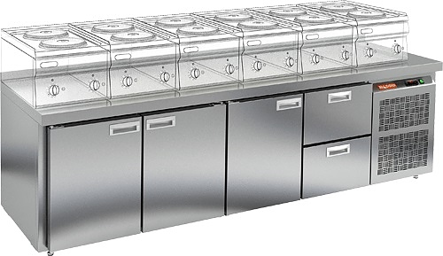 Стол холодильный HICOLD GN 1112 BR2 TN LT