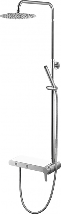 Стойка душевая Aquanet Steel V2 AF212-71S с полочкой