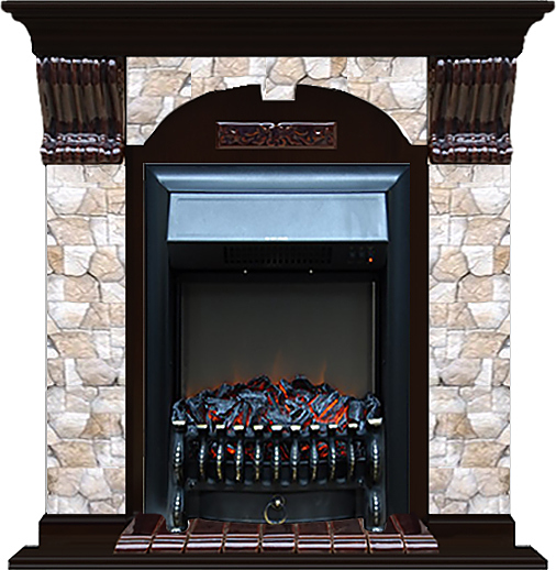 Камин Glenrich Арочный Fobos BL Арбат венге