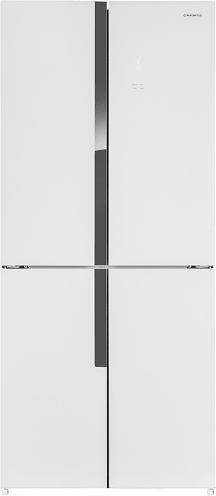 Холодильник Maunfeld MFF181NFW белый / стекло