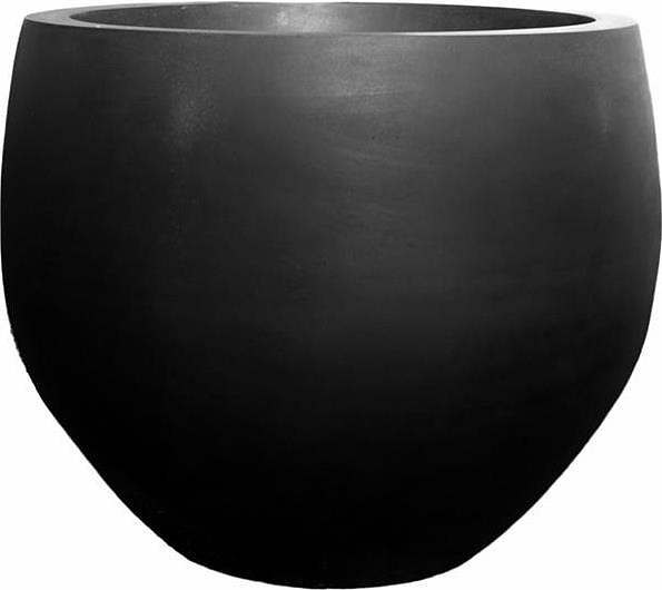 Кашпо Pottery Pots Jumbo orb (110х93 см) черное матовое