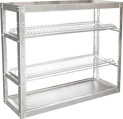 Стеллаж для тарелок ПищТех Эконом СКТК-2КЭ-М