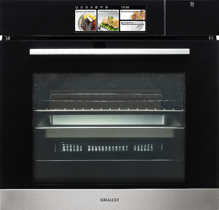 Духовой шкаф комбинированный с паром Graude BMDP 60.2 E черный / нерж. сталь