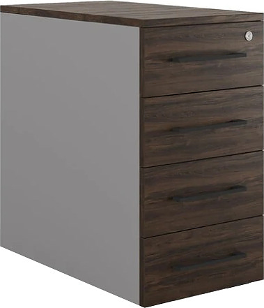 Тумба приставная КОБОР TS4-40/80 aluminum/charlston