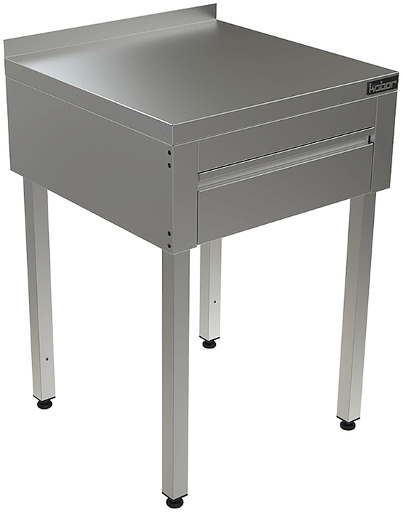 Стол с выдвижными ящиками КОБОР СПБЯ-60/60 с бортом