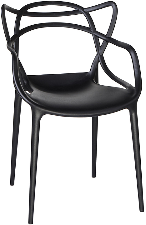 Стул обеденный DOBRIN 601PP-LMZL-N MASTERS (черный) 4 шт.