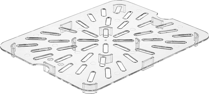 Дренажный поддон для гастроемкости Gastroplast GNPS-12 GN1/2 (поликарбонат) прозрачный