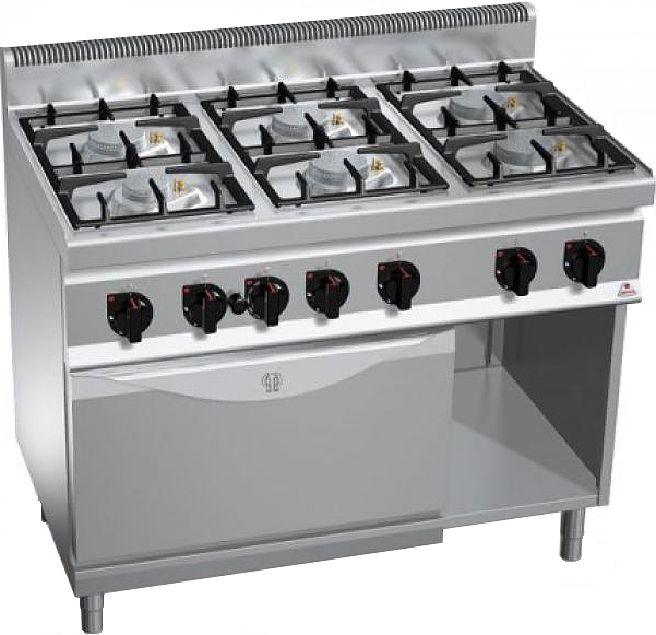 Плита газовая Berto's G7F6PW+FG