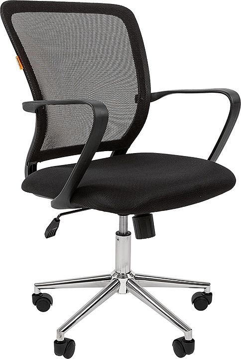 Кресло офисное Chairman 698 CHROME new, черное