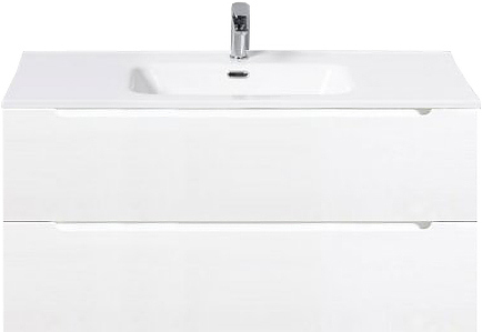 Тумба с раковиной BelBagno ETNA-1000-2C-SO-BL-P + BB1000ETL белый глянцевый